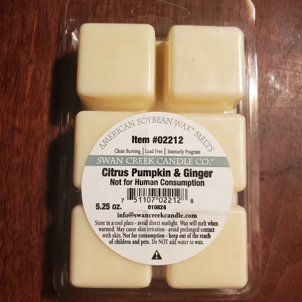 CITRUS PUMPKIN & GINGER by SWAN CREEK CANDLE CO Herbal Melts Natural Wax 5.25 oz